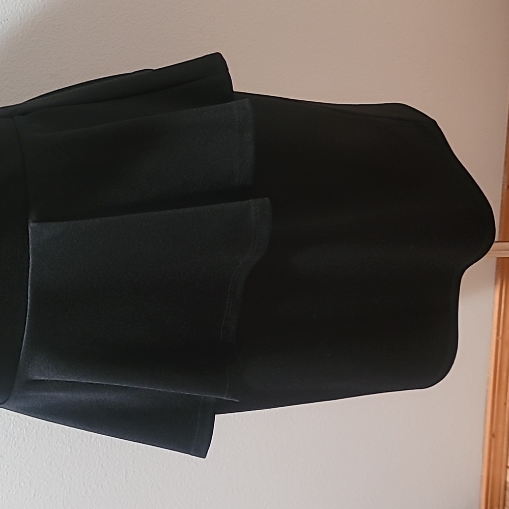 CASUAL COUTURE PARTY LOOK QUIET LUXURY 80'S INSPIRED PEPLUM MINI LBD LADY LARGE - Picture 6 of 12